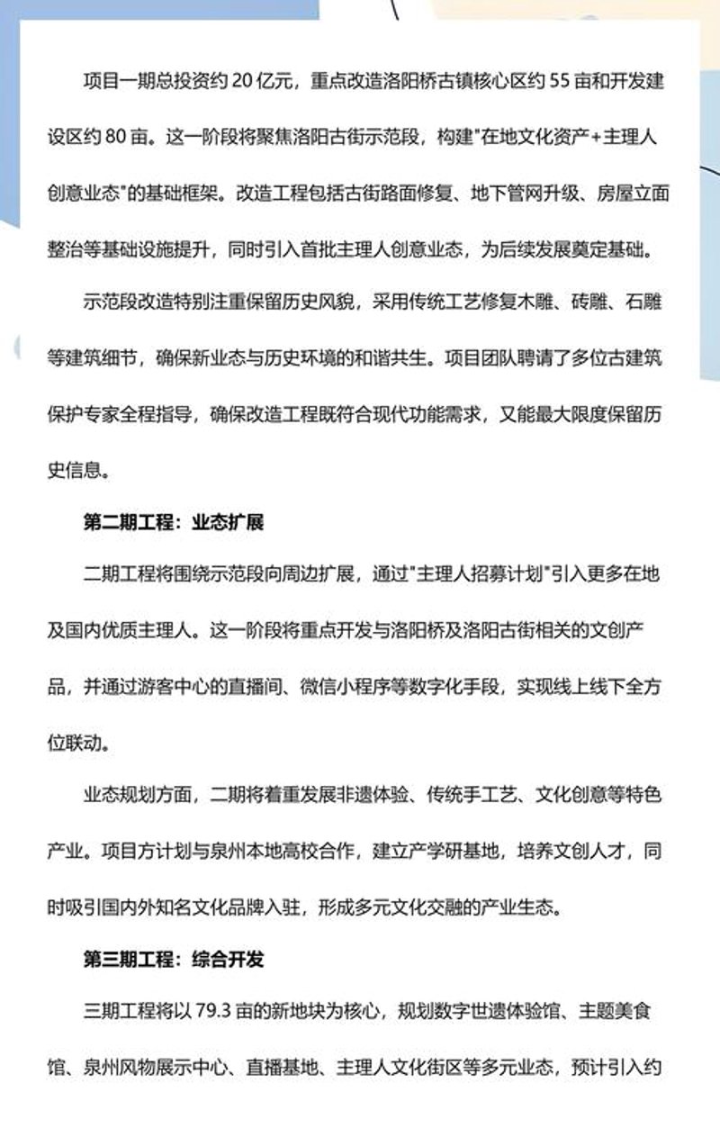 文创项目投资